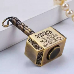 Spinning Thor Hammer Keychain Fingertip Stress Relief Toy - Bronze