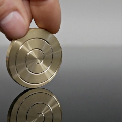 MezmoCoin Mini Coin Fidget Spinner Stress Reliever EDC Toys - Brass