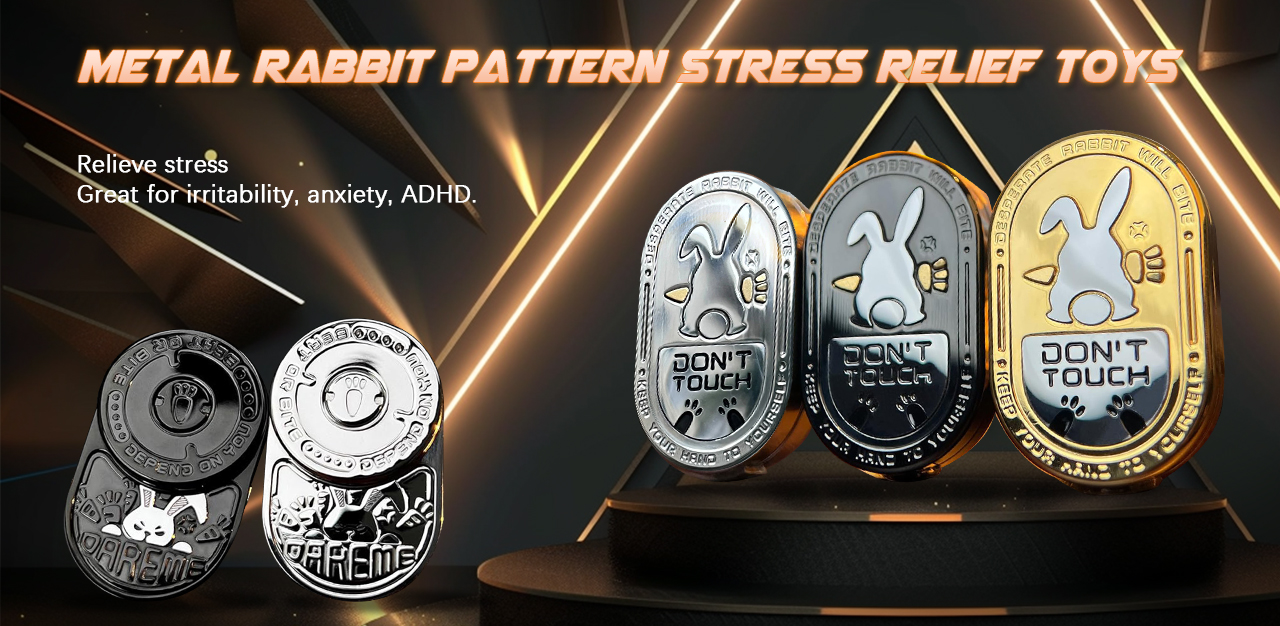 Metal Rabbit Pattern Stress Relief Toys