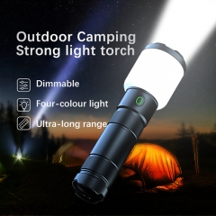 SF1 LED Camping Flashlight USB C Rechargeable Lamp 4 Color Waterproof Torch Portable Powerful Lantern for Hiking Fishing