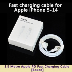 1.5M Fast Charing Cable with Box for Apple iPhone 5-14 Mobile Phone