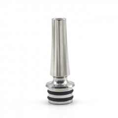 Stainless Steel 510 MTL Long Drip Tip for Diplomat Style RTA - Silver