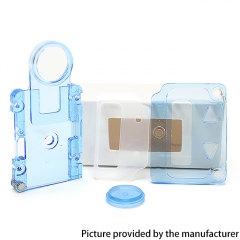 SXK Fire Button Screen Plate Button Plate Set for SXK BB 60W 70W Box Mod Kit - Transparent Blue