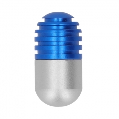 EDC Fidget Slider Silent Capsule Shaped Metal Adult Stress Relief ADHD Tools - Blue White