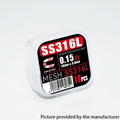 Coilology MESH SS316L Mesh Wires 0.15ohm 10pcs