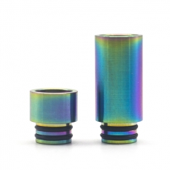 Clrane Replacement SS 2-in-1 510 Drip Tip 8.5mm - Rainbow