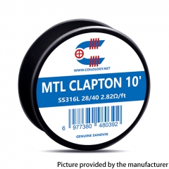 Coilology Spool Wires MTL Clapton SANDVIK SS316L Heating Wire 28/40GA 2.82ohm 10Feet