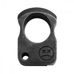 Self High Defense Metal Knuckle Duster Pocket Edc Tool - Black