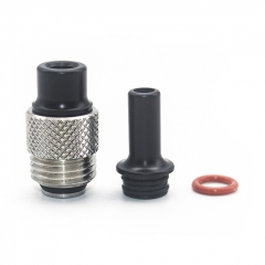 Across Intan Grip Style Base + MTL / DL Drip Tip Kit for SXK BB Billet Box Mod Kit - Silver Black