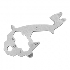 Outdoor Multitool Card Keychains Bottles Opener Stainless Steels Pocket Tool for Hiking Camping Travel - Giraffe