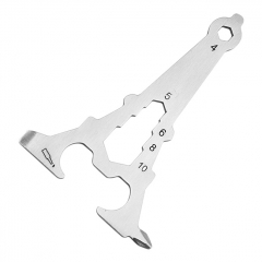 Outdoor Multitool Card Keychains Bottles Opener Stainless Steels Pocket Tool for Hiking Camping Travel - Tower