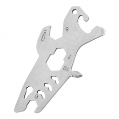 Outdoor Multitool Card Keychains Bottles Opener Stainless Steels Pocket Tool for Hiking Camping Travel - Shark