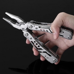 Stainless Steel Foldable Pocket Tactical Multifunction Tool Pliers Knife Blade Screwdrivers Plier Multi Tool