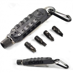 Multifunction Gadget Set Mini EDC Tool Pocket Keychain Screwdriver Adjustable Travel Outdoor Tools