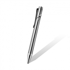 Titanium Tactical Pen for EDC Pocket Self-Defence Pen Defensive Tools Business Collection - Shiny Silver