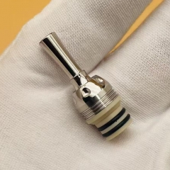 510 Drip Tip Set for RDA RTA RDTA Tank Atomizer - Silver + PEEK