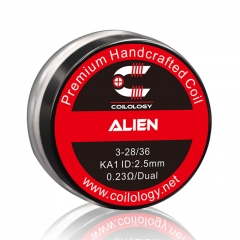 Authentic Coilology KA1 Alien Handcrafted Coil 3-28/36 AWG 2.5mm 10pcs - 0.23ohm