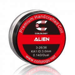 Authentic Coilology KA1 Alien Handcrafted Coil 3-26/36 AWG 3mm 10pcs - 0.14ohm