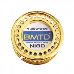 Authentic BMTD NI80 4 Cores Restiance Wire 26GA*4+36GA Heat Wire 15Feet