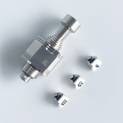 Rekavape 415 BB Tsubame Style Titanium Alloy RBA with 4 Airpins for Boro Tank Billet Mod - Silver