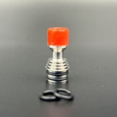 Four One Five 415 Tombo Giri Baby Style Short 510 Drip Tip - SS + Red