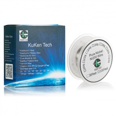 Authentic KukenTech Pure Nickel NI200 30GA Heat Wire 100Feet