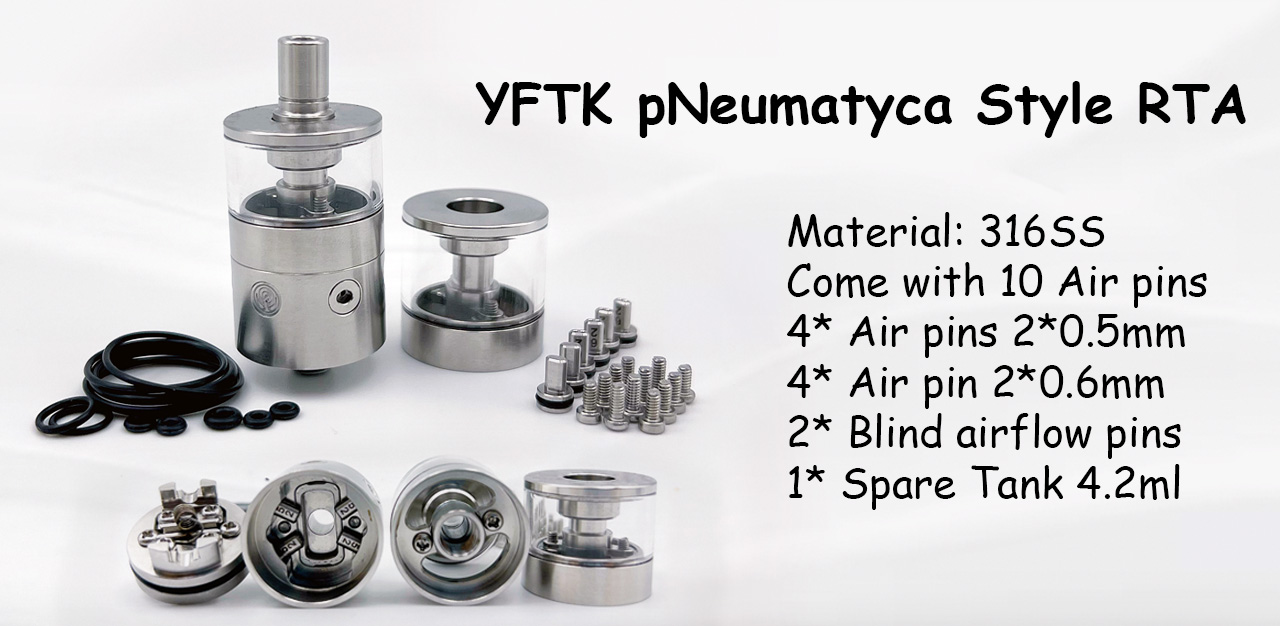 YFTK pNeumatyca Style 316SS 22mm RTA