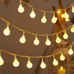Decorative String Lights 3M 20pcs LED Lights Constant on + Flashing for Christmas Festive Atmospheres Terrace Room Party Surprise - White Ball Decorative String Lights 3M 20pcs LED Lights Constant on + Flashing for Christmas Festive Atmospheres Terrace Room Party Surprise - White Ball