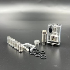NTSU Style RBA Tank Full Kit for Billet Boro dotMod dotAIO Mod - Silver NTSU Style RBA Tank Full Kit for Billet Boro dotMod dotAIO Mod - Silver