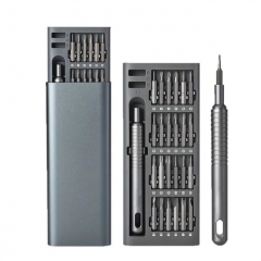 51 in 1 Screwdriver Set Portable Manual Hand Tool Kit Wireless Cordless Magnetic Small Bits for Mobile Phone Watch Repaired - Grey 51 in 1 Screwdriver Set Portable Manual Hand Tool Kit Wireless Cordless Magnetic Small Bits for Mobile Phone Watch Repaired - Grey