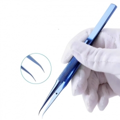 Precision Titanium Alloy Tweezers Professional Repair Fingerprint Fly Line Phone Motherboard Antimagnetic Electronics Forceps - Curved Precision Titanium Alloy Tweezers Professional Repair Fingerprint Fly Line Phone Motherboard Antimagnetic Electronics Forceps - Curved