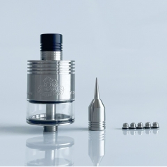 Rekavape Paravozz Terminator Jet'Win GT V8.2.S.ML. Style 316SS 22mm Mini RTA with 6 Air Pins - Silver Rekavape Paravozz Terminator Jet'Win GT V8.2.S.ML. Style 316SS 22mm Mini RTA with 6 Air Pins - Silver
