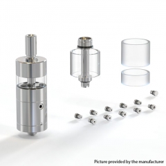 JIAN Flash 316ss 22mm RTA 4.5ml 6ml with 13 Air Pins Full Kit - Silver