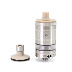 SXK Monarchy OST R Style 22mm MTL RTA 4.5ml with 6 Air Pins - Silver