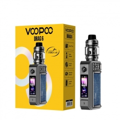 (Ships from Bonded Warehouse)Authentic VOOPOO Drag 6 Kit 5ml - Metal Grey (Ships from Bonded Warehouse)Authentic VOOPOO Drag 6 Kit 5ml - Metal Grey