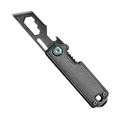 Mini Keychain Multifunctional Folding Pocket Knife EDC Multi-Tool Built-in Ruler Wrench Saw for Outdoor Survival & Daily Use - Black Mini Keychain Multifunctional Folding Pocket Knife EDC Multi-Tool Built-in Ruler Wrench Saw for Outdoor Survival & Daily Use - Black
