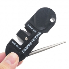 4 in 1 Portable Knife Sharpener Tungsten Carbide & Ceramic Whetstone Non-Slip Pocket Sharpening Tool for Kitchen & Outdoor Camping Knives 4 in 1 Portable Knife Sharpener Tungsten Carbide & Ceramic Whetstone Non-Slip Pocket Sharpening Tool for Kitchen & Outdoor Camping Knives