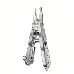 3 in 1 Fishing Line Cutter Portable Stainless Steel Fly Fishing Pliers Hook-bonding Effortless Cut Fish Knot Tying Tool - Silver 3 in 1 Fishing Line Cutter Portable Stainless Steel Fly Fishing Pliers Hook-bonding Effortless Cut Fish Knot Tying Tool - Silver