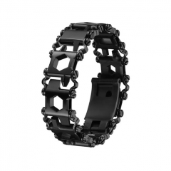 29 in 1 Multitool Bracelet 22cm SS Wearable Survival Watch Band Compatible with Utility Wrist Tool for Camping Hiking Travel Sailing - Narrow Black 29 in 1 Multitool Bracelet 22cm SS Wearable Survival Watch Band Compatible with Utility Wrist Tool for Camping Hiking Travel Sailing - Narrow Black