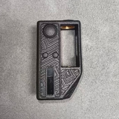 3D Print Bootleger DNA60C 60W Style 18650 Boro Box Mod - Black 3D Print Bootleger DNA60C 60W Style 18650 Boro Box Mod - Black