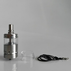 Rekavape Ghost Ring Style SS 22mm RTA Rebuildable Tank Atomizer 4ml - PCTG Silver Rekavape Ghost Ring Style SS 22mm RTA Rebuildable Tank Atomizer 4ml - PCTG Silver